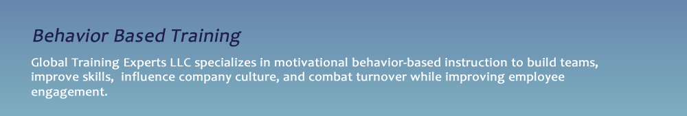 Behavior Based Training